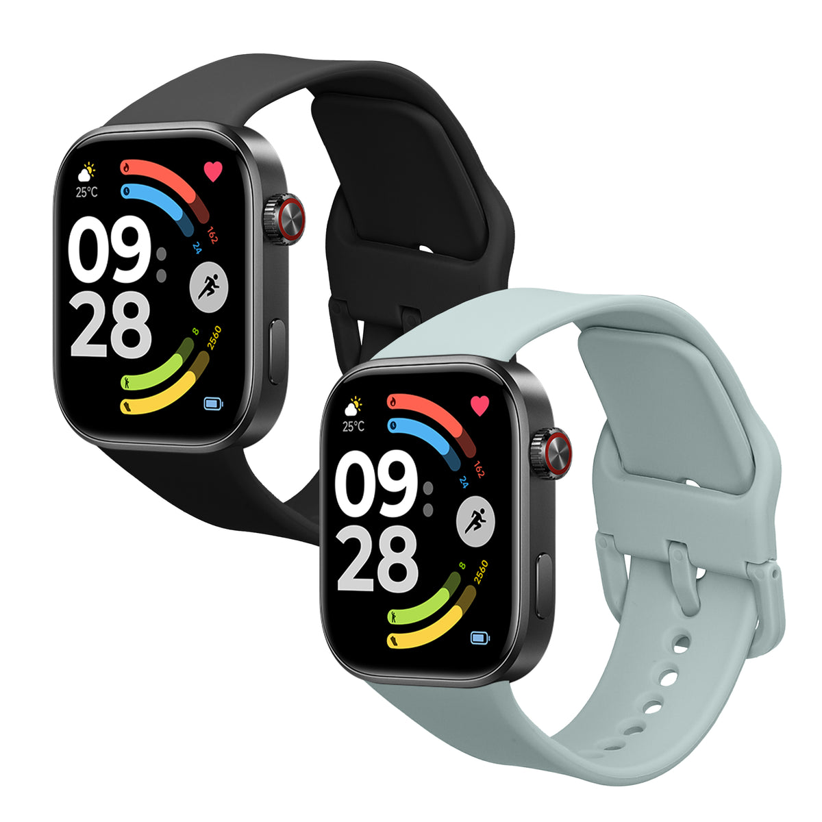 2x Xiaomi Redmi Watch 6 / Redmi Watch 5 Silikon Ersatzarmband
