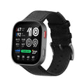 kwmobile Echtleder Uhrenarmband für Amazfit Bip Max / Amazfit Bip 6 Armband - Ersatzarmband für Fitnesstracker - Wechselarmband Smartwatch - Schwarz Schwarz