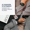 kwmobile Echtleder Uhrenarmband für Amazfit Bip Max / Amazfit Bip 6 Armband - Ersatzarmband für Fitnesstracker - Wechselarmband Smartwatch - Schwarz Schwarz