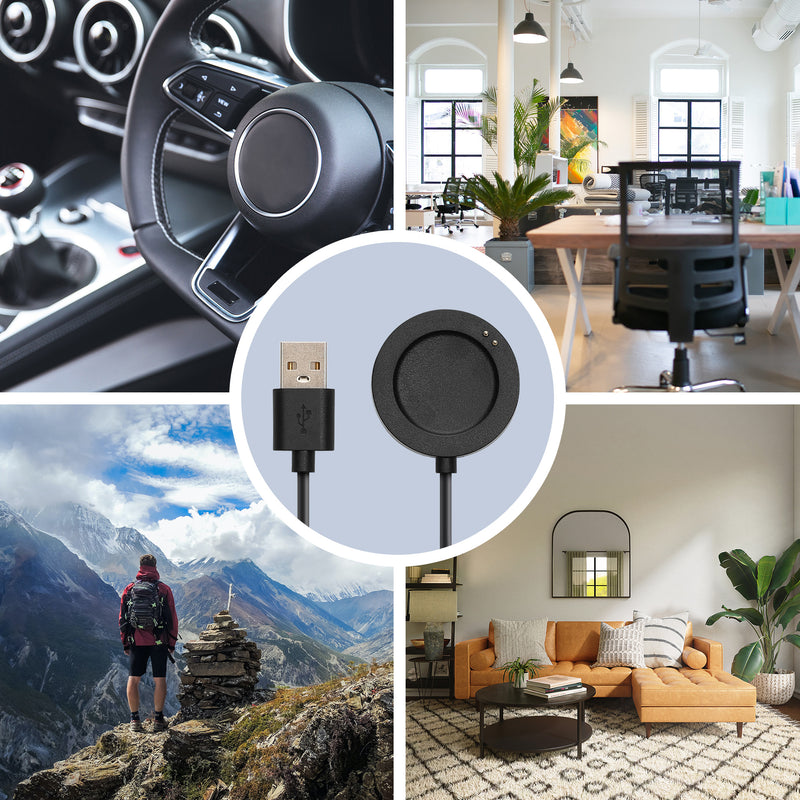 kwmobile Smartwatch Ladekabel für Xiaomi Watch S5 / Watch 5 USB Ladekabel für Smartwatch - Smart Watch Aufladekabel - Fitnesstracker Ersatzkabel - Schwarz Schwarz