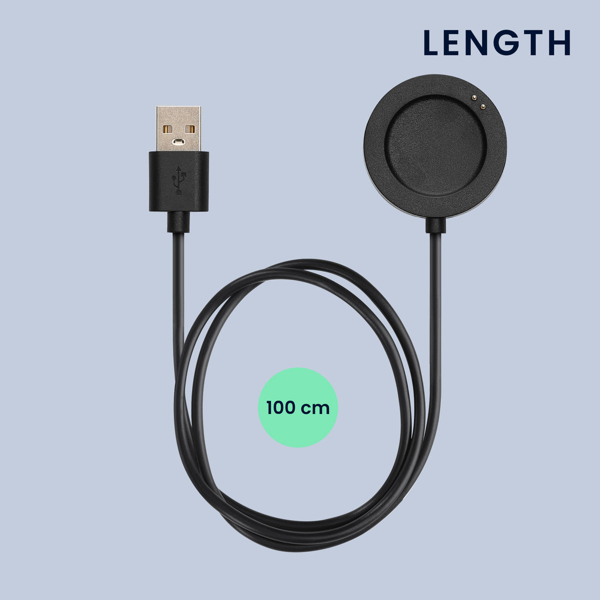 kwmobile Smartwatch Ladekabel für Xiaomi Watch S5 / Watch 5 USB Ladekabel für Smartwatch - Smart Watch Aufladekabel - Fitnesstracker Ersatzkabel - Schwarz Schwarz