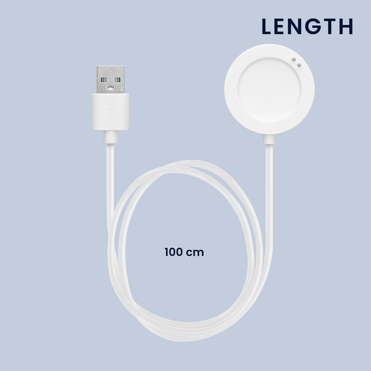 kwmobile Smartwatch Ladekabel für Xiaomi Watch S5 / Watch 5 USB Ladekabel für Smartwatch - Smart Watch Aufladekabel - Fitnesstracker Ersatzkabel - Weiß Weiß