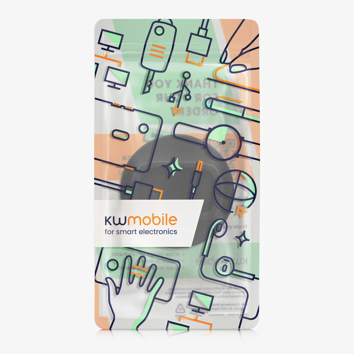 kwmobile Silikon Halterung für Insta360 X4 - Selbstklebender Dashboard Kameraständer für portable Kamera, kompakt mit USB-Kabelaussparung - Schwarz Schwarz
