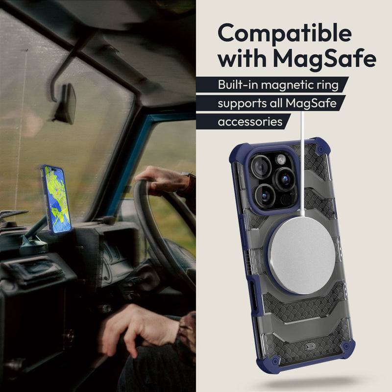 Oakshield Handyhülle kompatibel mit Iphone 16 Pro - Dunkelblau