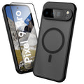 Oakshield Hülle für Google Pixel 9 Pro Hülle - Handyhülle [kompatibel mit MagSafe] - TPU Schutzhülle [robuster Fallschutz] - Mit [Schutzglas] - Case Schwarz Schwarz  