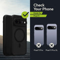 Oakshield Hülle für Google Pixel 11 Hülle - Handyhülle [kompatibel mit MagSafe] - TPU Schutzhülle [robuster Fallschutz] - Mit [Schutzglas] - Case Schwarz Schwarz