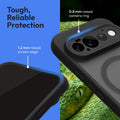 Oakshield Hülle für Google Pixel 11 Pro Hülle - Handyhülle [kompatibel mit MagSafe] - TPU Schutzhülle [robuster Fallschutz] - Mit [Schutzglas] - Case Schwarz Schwarz