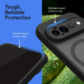 Oakshield Hülle für Google Pixel 11 Pro XL Hülle - Handyhülle [kompatibel mit MagSafe] - TPU Schutzhülle [robuster Fallschutz] - Mit [Schutzglas] - Case Schwarz Schwarz