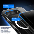 Oakshield Transparent Case für Google Pixel 10a Hülle - Crystal Clear Handyhülle mit Anti-Vergilbung & 9H Glas Displayschutz - kompatibel mit MagSafe - Transparent Weiß Transparent