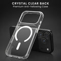 Oakshield Transparent Case für Apple iPhone 17 Pro Max Hülle - Crystal Clear Handyhülle mit Anti-Vergilbung & 9H Glas Displayschutz - kompatibel mit MagSafe - Transparent Weiß Transparent