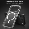 Oakshield Transparent Case für Apple iPhone 17 Pro Hülle - Crystal Clear Handyhülle mit Anti-Vergilbung & 9H Glas Displayschutz - kompatibel mit MagSafe - Transparent Weiß Transparent