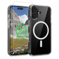 Oakshield Transparent Case für Apple iPhone 17 Hülle - Crystal Clear Handyhülle mit Anti-Vergilbung & 9H Glas Displayschutz - kompatibel mit MagSafe - Transparent Weiß Transparent