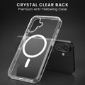 Oakshield Transparent Case für Apple iPhone 17 Hülle - Crystal Clear Handyhülle mit Anti-Vergilbung & 9H Glas Displayschutz - kompatibel mit MagSafe - Transparent Weiß Transparent