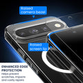 Oakshield Transparent Case für Google Pixel 11 Pro XL / Pixel 10 Pro XL Hülle - Crystal Clear Handyhülle mit Anti-Vergilbung & 9H Glas Displayschutz - kompatibel mit MagSafe - Transparent Weiß Transparent