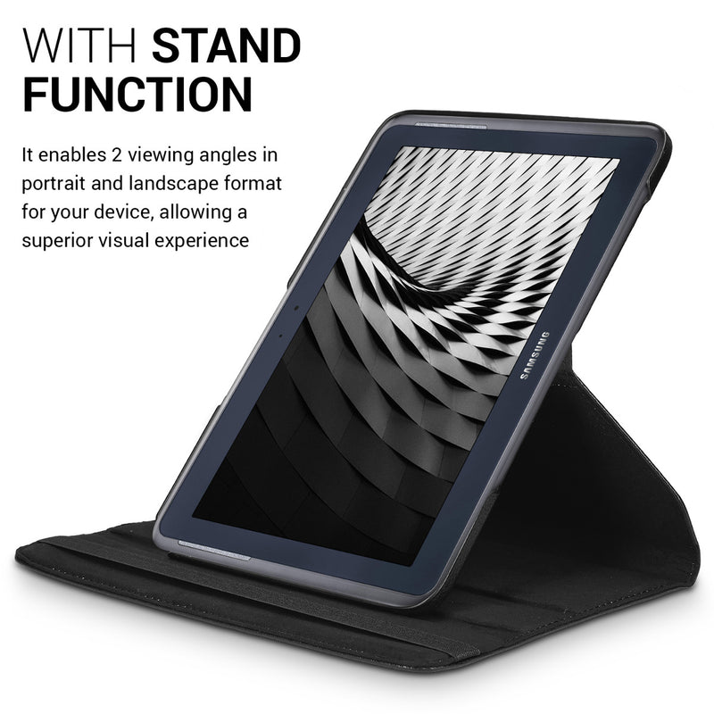 kwmobile Protective Case compatible with Samsung Galaxy Note 10.1 N8000 / N8010 - 360° Tablet Cover Case