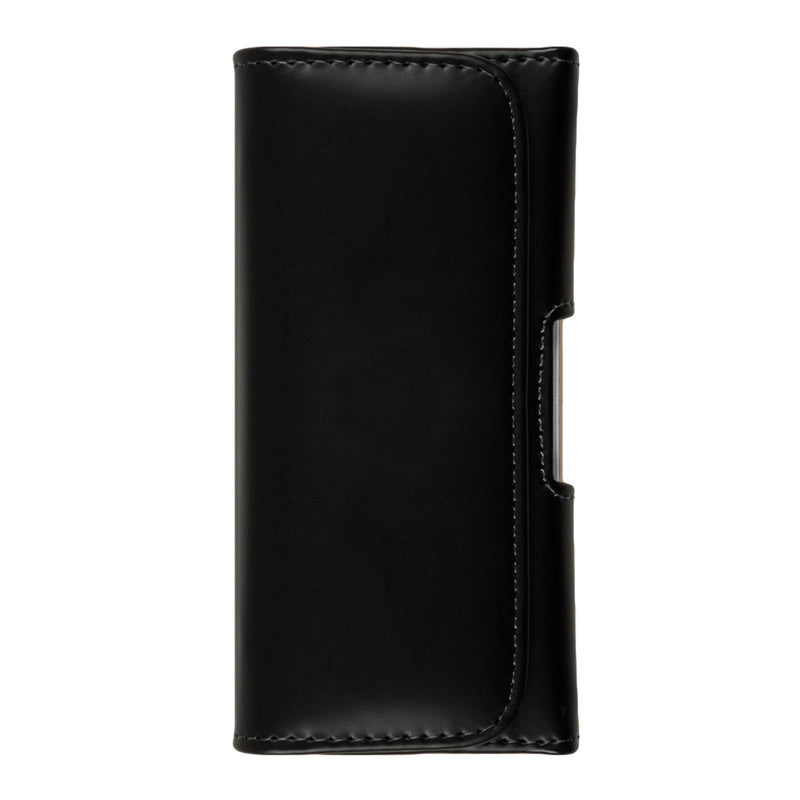 kwmobile Belt Pouch Case for Cell Phones with Belt Clip - 13.2 x 6.5 x 1.3 cm Faux Leather Belt Case with Belt Loop