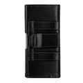 kwmobile Belt Pouch Case for Cell Phones with Belt Clip - 13.2 x 6.5 x 1.3 cm Faux Leather Belt Case with Belt Loop