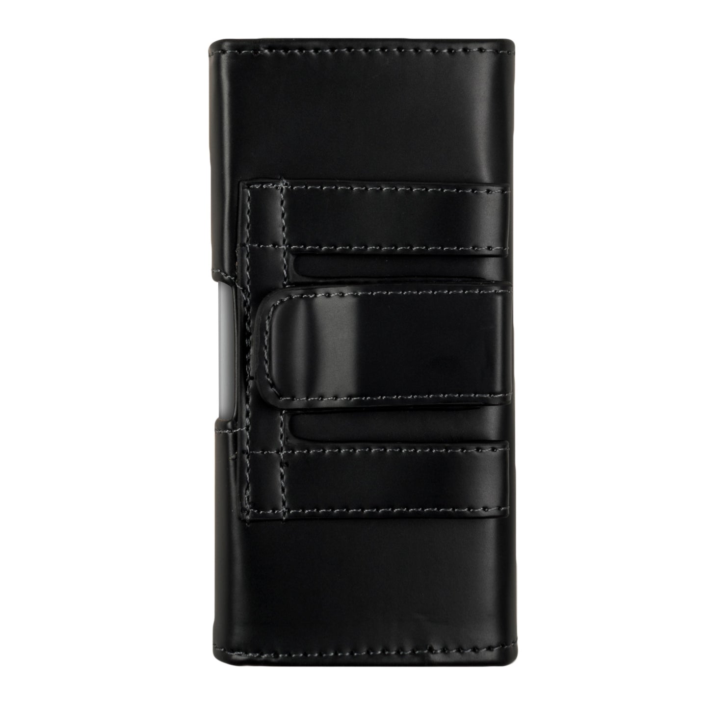 kwmobile Belt Pouch Case for Cell Phones with Belt Clip - 13.2 x 6.5 x 1.3 cm Faux Leather Belt Case with Belt Loop