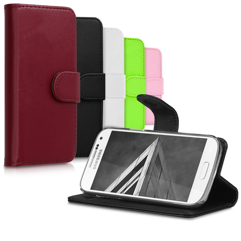 Faux Leather Cover for Samsung Galaxy S4 Mini Black