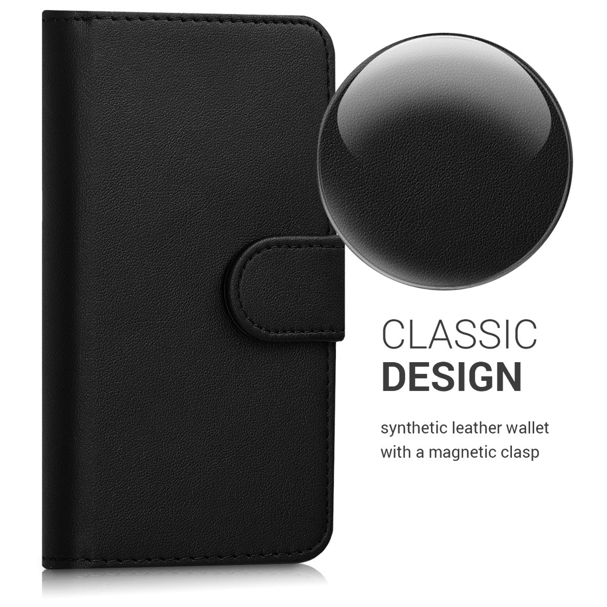 Faux Leather Cover for Samsung Galaxy S4 Mini Black