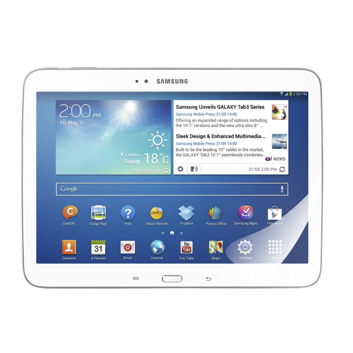 Film compatible with Samsung Galaxy Tab 3 10.1 P5200/P5210