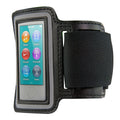 kwmobile Sports Armband compatible with Apple iPod Nano 7 - with Key Pocket - Sports Armband 19 - 35 cm Inner Dimensions