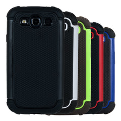 kwmobile Hülle kompatibel mit Samsung Galaxy S3 / S3 Neo - Hybrid Handy Cover Handyhülle Case Schutzhülle in Weiß Schwarz Weiß  