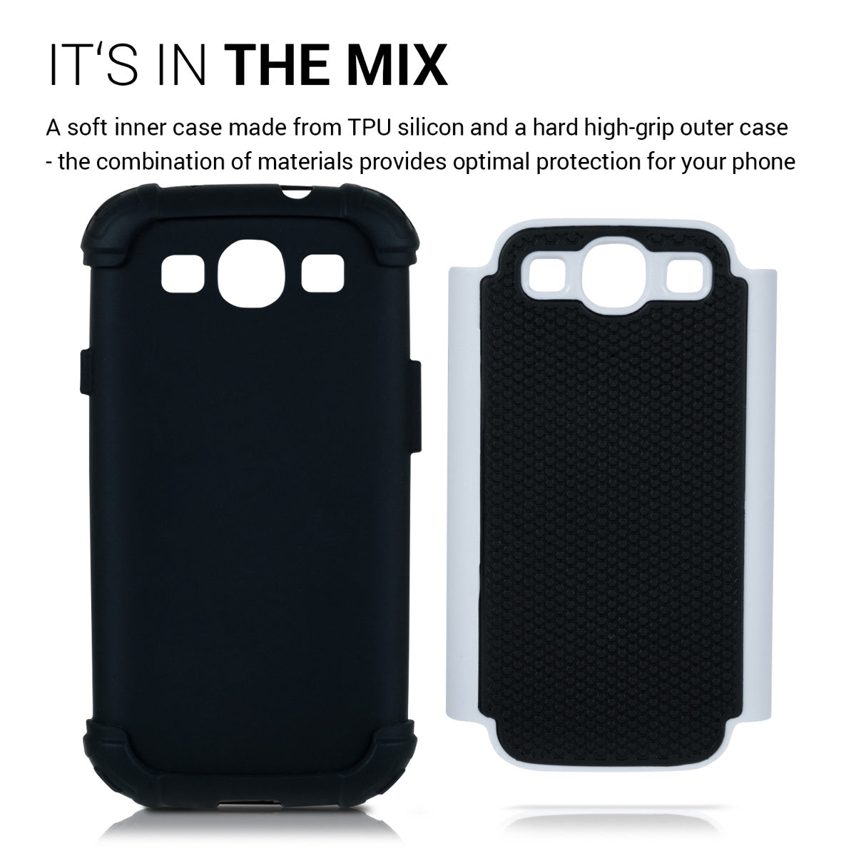 Hybrid Case compatible with Samsung Galaxy S3 / S3 Neo