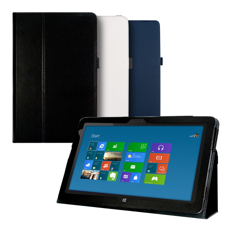 kwmobile Hülle kompatibel mit Dell Venue 11 Pro 5000 - Slim Tablet Cover Case Schutzhülle mit Ständer Dunkelblau Dunkelblau  