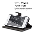 kwmobile Wallet Case Compatible with Apple iPhone SE (1st Gen 2016) / iPhone 5 / iPhone 5S Case - Cover with Stand and Card Slots - Vines Butterfly