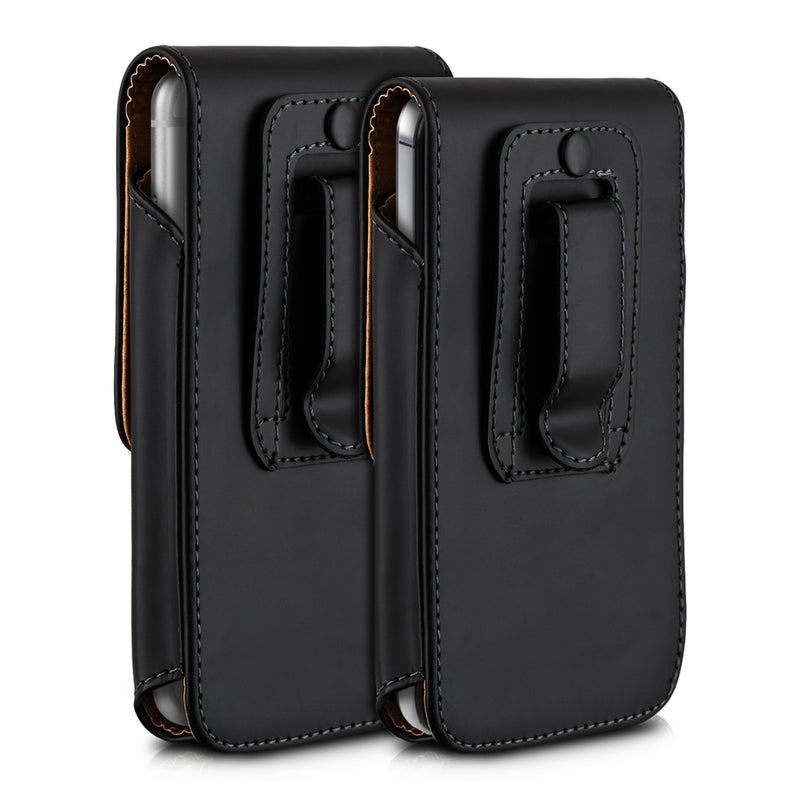 kwmobile Belt Pouch Case for Mobile Phones with Belt Clip - 13.5 x 6.9 cm Belt Case with Belt Loop