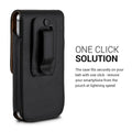 kwmobile Belt Pouch Case for Mobile Phones with Belt Clip - 13.5 x 6.9 cm Belt Case with Belt Loop