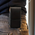 kwmobile Belt Pouch Case for Mobile Phones with Belt Clip - 13.5 x 6.9 cm Belt Case with Belt Loop