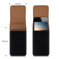 kwmobile Belt Pouch Case for Mobile Phones with Belt Clip - 13.5 x 6.9 cm Belt Case with Belt Loop