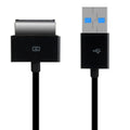 kwmobile Daten- / Ladekabel USB 2.0 kompatibel mit ASUS EEE Pad Transformer TF101 / TF300 / TF201 / TF700 in Schwarz Schwarz  