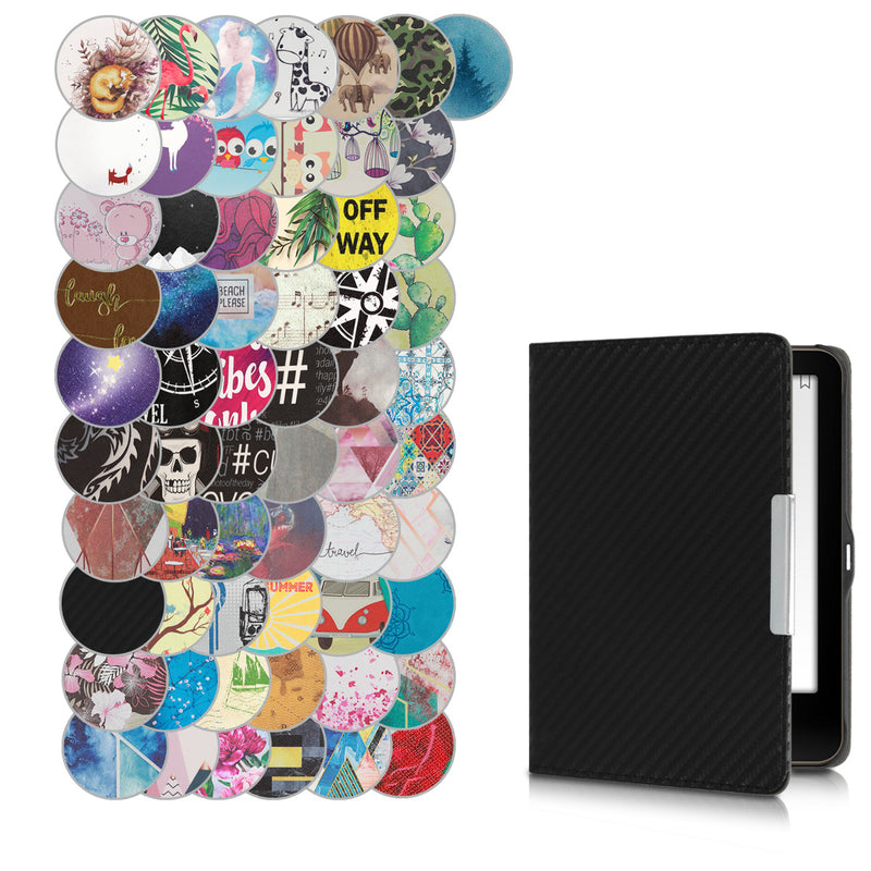 kwmobile Case for Tolino Vision 1 / 2 / 3 / 4 HD - eReader Flip Case with Auto Sleep Function