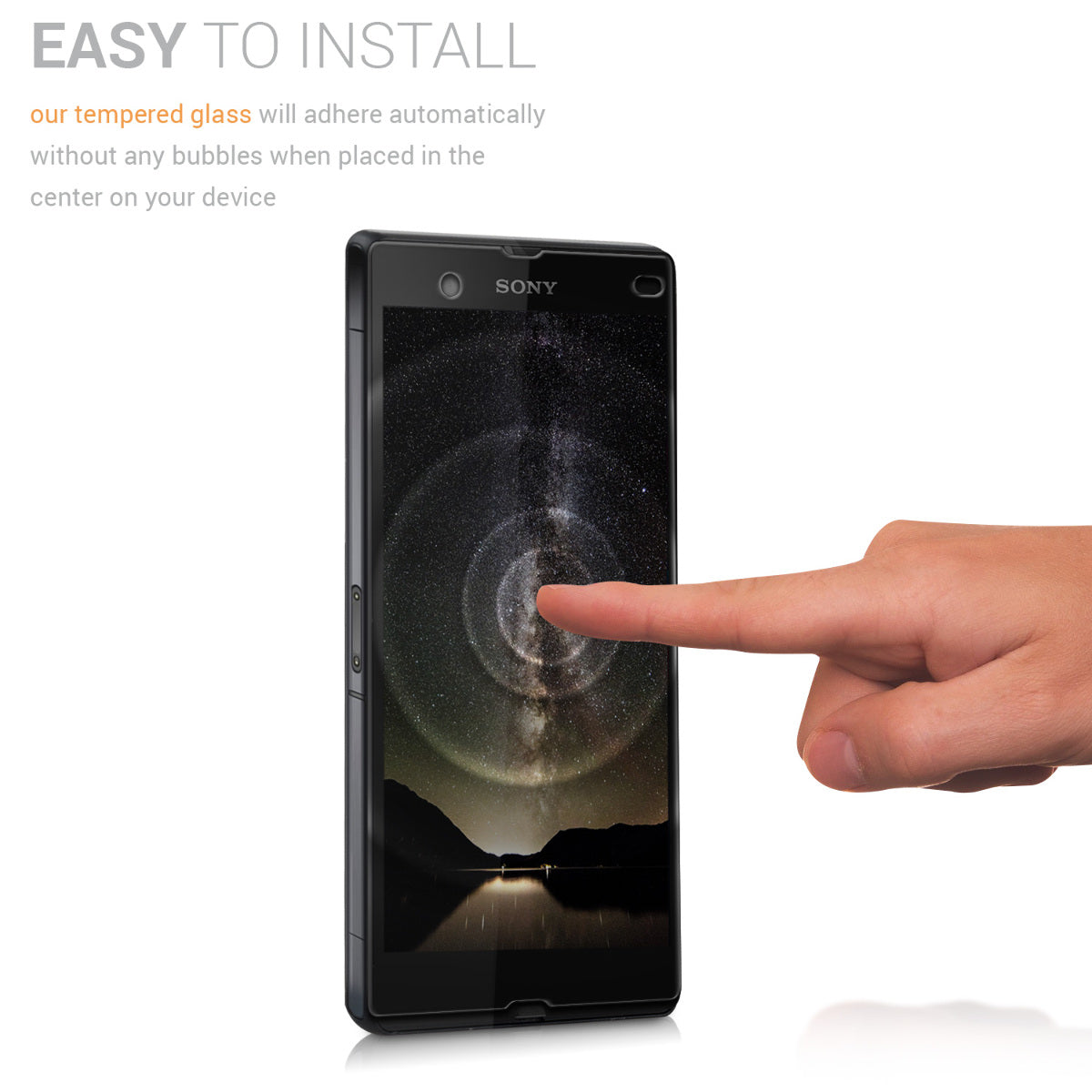 Glass film compatible with Sony Xperia Z