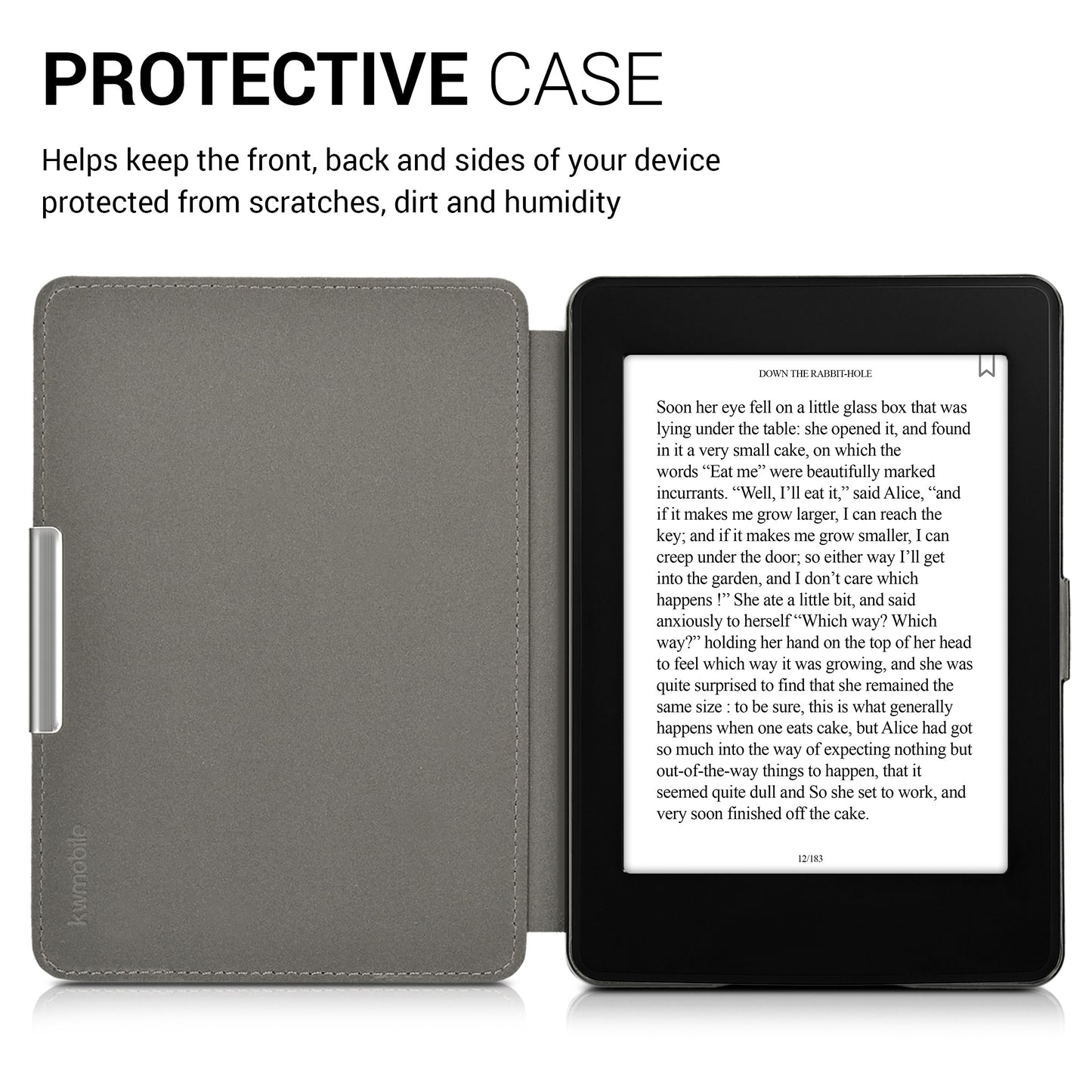 kwmobile Case for Amazon Kindle Paperwhite - eReader Flip Cover with Auto Sleep Function