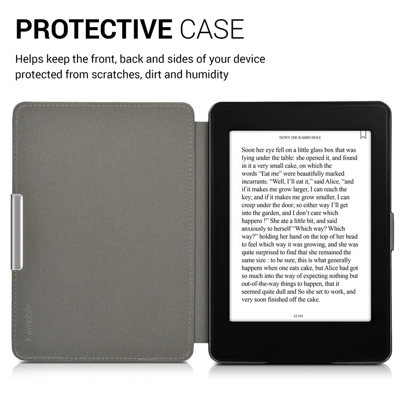 kwmobile Case for Amazon Kindle Paperwhite - eReader Flip Cover with Auto Sleep Function