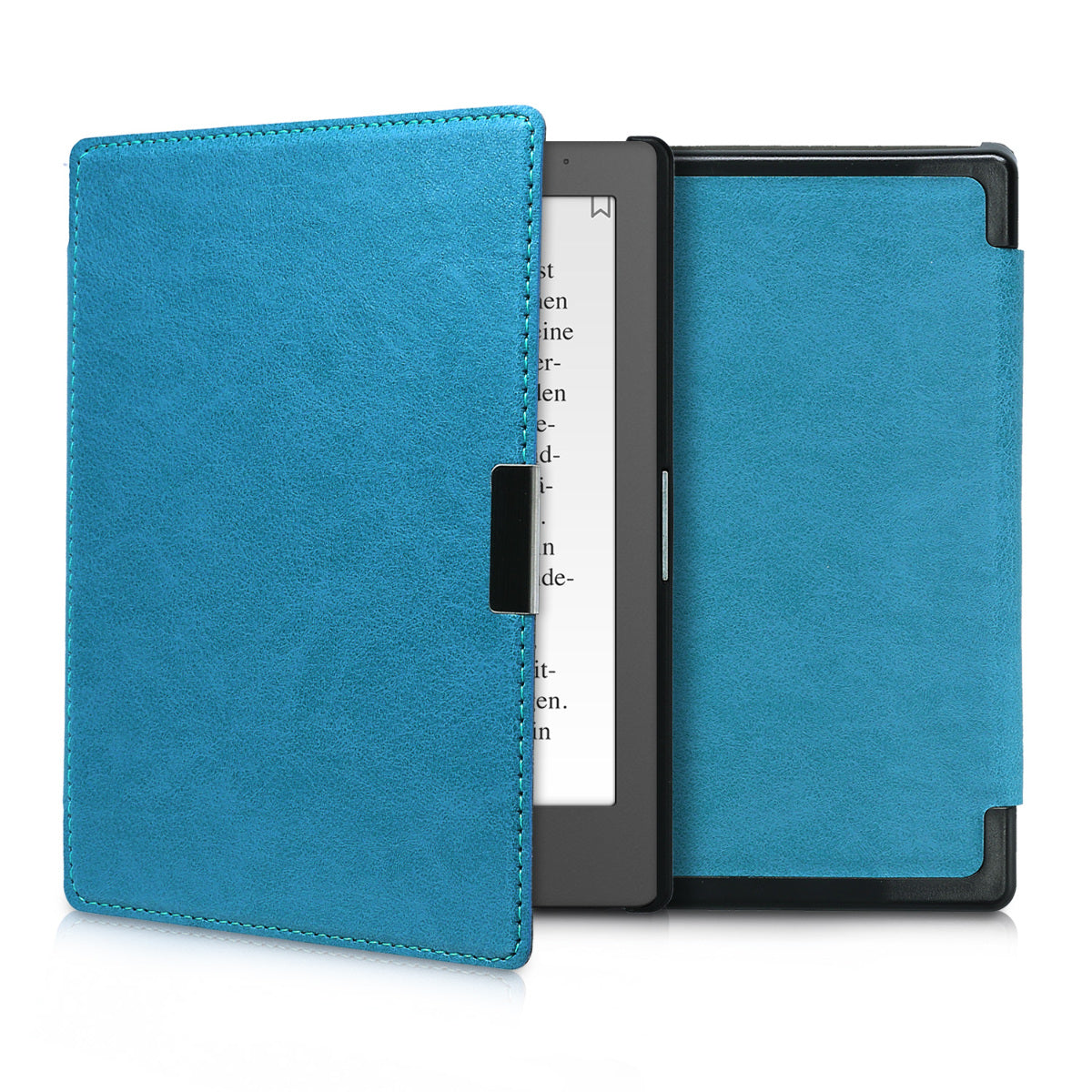 kwmobile Folding Case compatible with Kobo Aura Edition 1 Cover eReader Case Faux Leather
