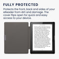 kwmobile Folding Case compatible with Kobo Aura Edition 1 Cover eReader Case Faux Leather