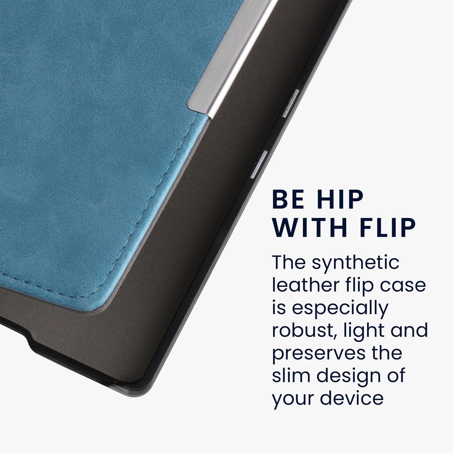 kwmobile Flip Case compatible with Kobo Aura H2O Edition 1 Case - eReader Cover - Cover