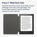 kwmobile Flip Case compatible with Kobo Aura H2O Edition 1 Case - eReader Cover - Cover