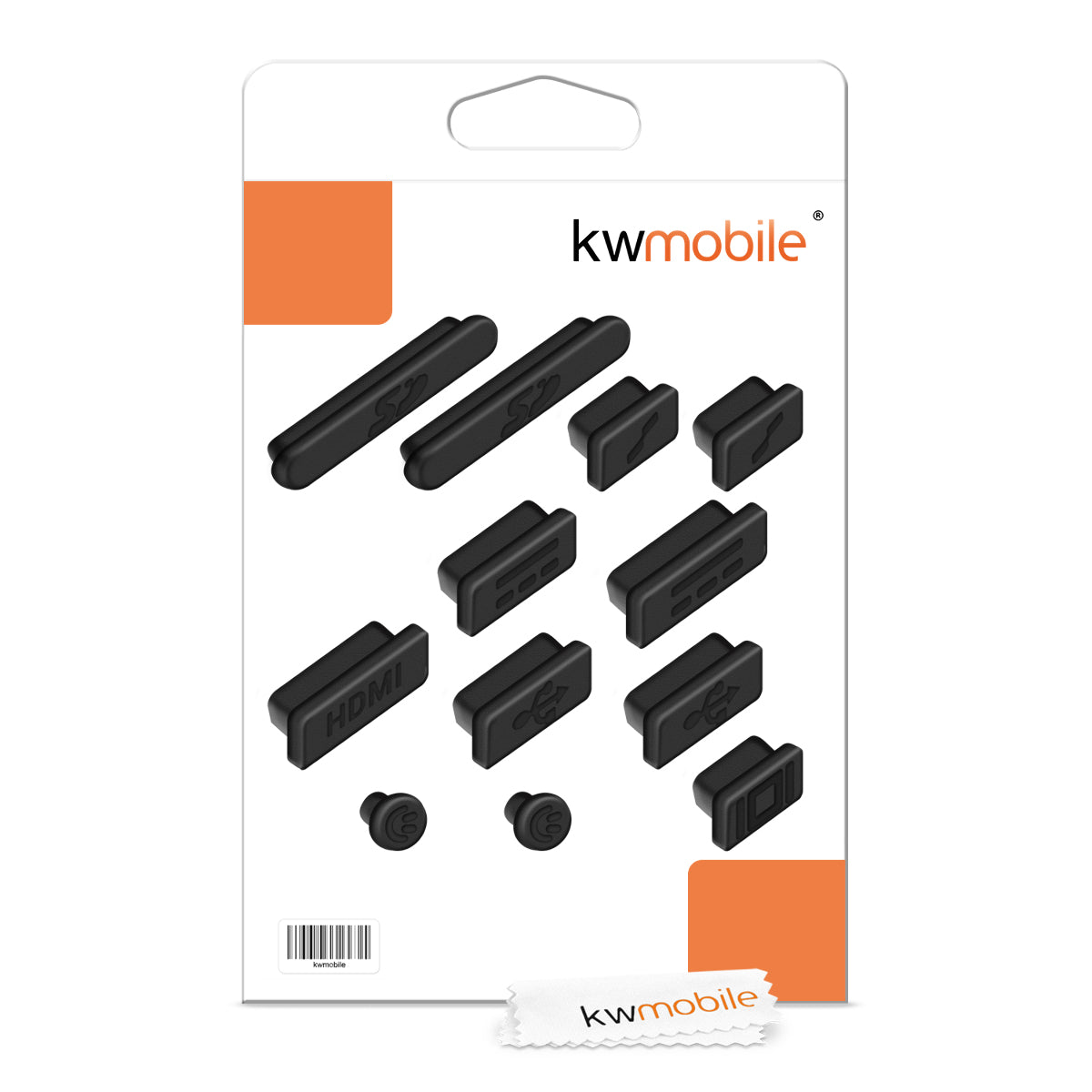 kwmobile Dust Protection compatible with Apple MacBook Pro 13" 15" Retina / Air 11" 13" (mid-2011 to mid-2016) - Port Plugs Dust Plug