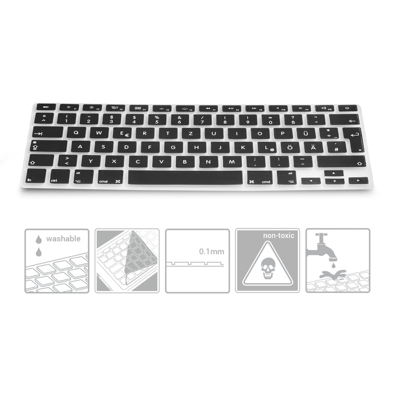Keyboard Protector for Apple MacBook Air 13''/Pro Retina 13''/15'' (up to Mid 2016) A1369, A1466, A1502, A1425, A1398