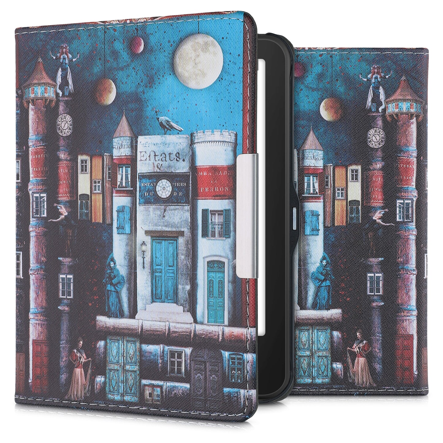 kwmobile Case for Tolino Vision 1 / 2 / 3 / 4 HD - eReader Flip Case with Auto Sleep Function