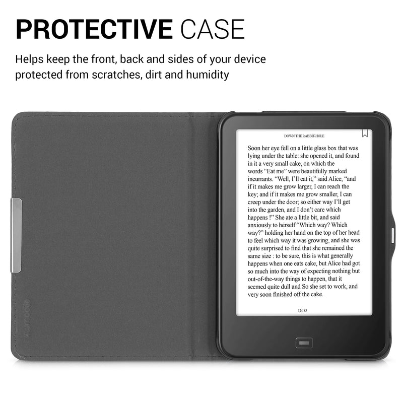 kwmobile Case for Tolino Vision 1 / 2 / 3 / 4 HD - eReader Flip Case with Auto Sleep Function