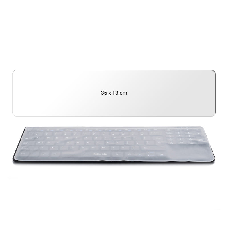 kwmobile Keyboard Protector for 15" - 17" Laptop / Notebook / Ultrabook - Keyboard Cover - Unlabeled