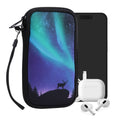 kwmobile Smartphone Pouch - Phone Bag Case Cover Protective Sleeve - Birds Branch - 15.2 x 8.3 cm Inner Dimensions