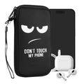 kwmobile Smartphone Pouch - Phone Bag Case Cover Protective Sleeve - Birds Branch - 15.2 x 8.3 cm Inner Dimensions